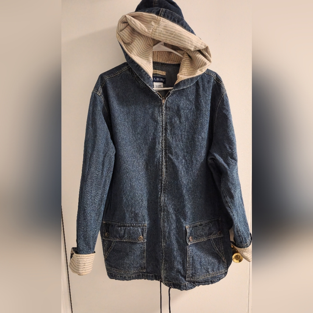 Vintage L.A. Blues Classic Denim Chore Jacket, Size 22/24